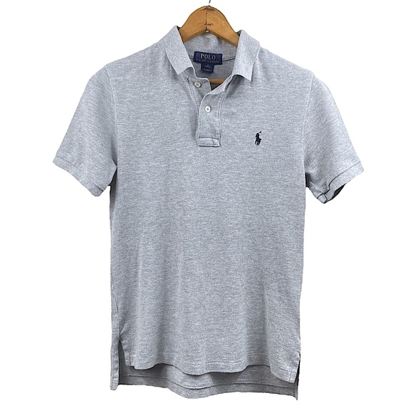 Polo Ralph Lauren Other - POLO Ralph Lauren Classic Cotton Mesh Polo Shirt Pony SS Heather Grey M 10-12